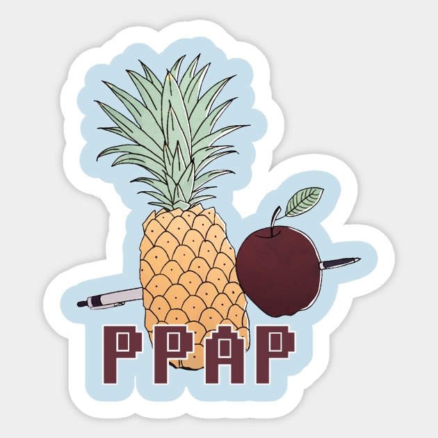 pen and pineapple Sticker by MORGANZONE